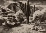 Federico Castellón, Road to Arizona, 1941, Lithograph on paper