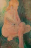 Patricia Goldberg-Durr, Untitled (Nude), 1960, Oil