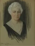 Harry Solon, Untitled portrait, 1928, Charcoal and chalk on paper