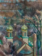 Untitled by Henry Koerner, 1985, Watercolor on paper, offered Mar 2021