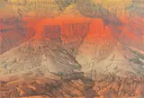 Merrill Mahaffey, Grand Canyon Point, 1978, Color lithograph on paper