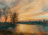 Doug Osa, Pond's Edge, June, 1990, Watercolor on paper