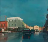 Earle Radford, Skowhegan Shower, 1978, Oil on canvas