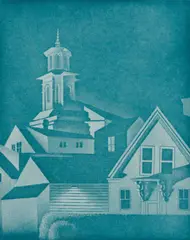 William Behnken, Soft Night, 1988, Etching on paper