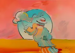 Umbrella Man by Peter Max, 1990, Serigraph on paper, offered Sep 2020