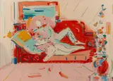 Peter Max, Dega and Woman, 1989, Serigraph on paper
