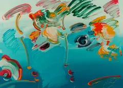 Peter Max, Profiles, 1990, Serigraph on paper