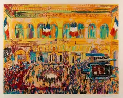 Paris Bourse by LeRoy Neiman, 1981, Serigraph on paper, offered Sep 2020