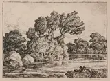 Riverbend by Birger Sandzén, 1947, Lithograph on paper, offered Mar 2020