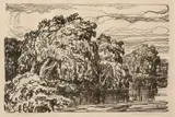 Stream with Willows by Birger Sandzén, 1923, Lithograph on paper, offered Mar 2020
