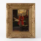 William Verplanck Birney, Untitled (Gentleman Smoking a Pipe), Oil on canvas
