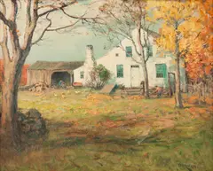 Franklin DeHaven, Untitled (New England Scene), Oil on canvas