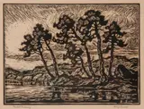 Birger Sandzén, Toward Evening