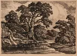 Birger Sandzén, The Winding Stream, 1928, Lithograph on paper