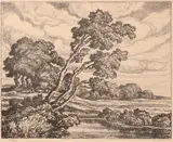 Birger Sandzén, Pastures, 1939, Lithograph on paper