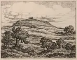 Birger Sandzén, Coronado Heights, 1944, Lithograph on paper
