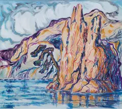 Untitled (Colorado River, Moab, Utah), early 1930s by Birger Sandzén, Watercolor on paper, offered Nov 2019