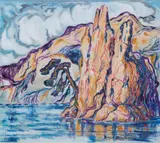 Birger Sandzén, Untitled (Colorado River, Moab, Utah), early 1930s