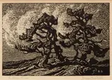 Birger Sandzén, Sentinel Pines, 1919 Nailhead, woodcut on paper