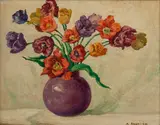 Margaret Sandzen, Tulips, circa 1930s, Oil on board