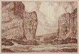 Birger Sandzén, The Gateway, 1919, Lithograph on paper