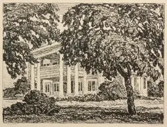Mendenhall by Birger Sandzén, 1923, Lithograph on paper, offered Nov 2019