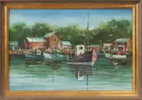 Joseph Bohler, Untitled (Harbor Scene), 1966, Watercolor on paper