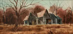 Untitled (Winter Homestead) by Joseph Bohler, 1969, Watercolor on paper, offered Nov 2019