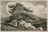 Lone Pine by Birger Sandzén, 1919, Lithograph on paper, offered Nov 2019