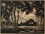 Gladys M. Wheat, Untitled, 1927, Woodcut