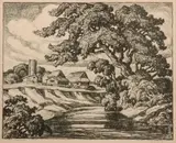 Farm on Smoky River by Birger Sandzén, 1936, Lithograph on paper, offered Nov 2019