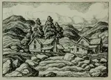 Mountain Stream by Birger Sandzén, 1937, Lithograph on paper, offered Nov 2019