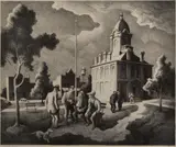 Thomas Hart Benton, County Politics,?, 1973, Lithograph on paper
