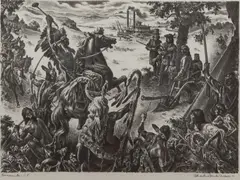 Encounter, I.T.,? by Charles Banks Wilson, 1978, Lithograph on paper, offered Jun 2019