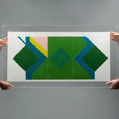 Constelatii by Toma Roata, 1973, Color woodcut on paper, offered Jun 2019