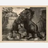 John Steuart Curry, Stallion and Jack Fighting