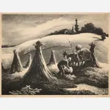 Loading Corn by Thomas Hart Benton, 1945, Lithograph on paper, sold Dec 2025