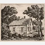 Birger Sandzén, Anno 1868, 1942, Lithograph on paper