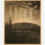Hans Kleiber, Northern Lights, Etching and aquatint on paper