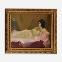 Antonio C. Calio, Reclining Nude, circa 1960s, Oil on canvas