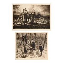 John Edward Costigan, Springtime, 1938, Etching on paper