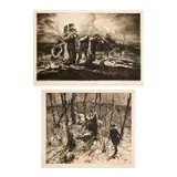 John Edward Costigan, Springtime, 1938, Etching on paper