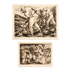 Irwin D. Hoffman, Fiesta, 1933, Etching on paper