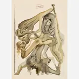 Salvador Dalí, Inferno Canto 4: Legs, circa 1960-, 1964, Color wood engraving