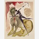 Salvador Dalí, Inferno Canto 12: Minotaur, circa 1960-, 1964, Color wood engraving