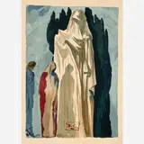 Salvador Dalí, Inferno Canto 10: Heretics, circa 1960-, 1964, Color wood engraving