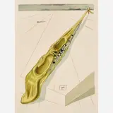 Salvador Dalí, Inferno Canto 14: Blasphemers, circa 1960-, 1964, Color wood engraving