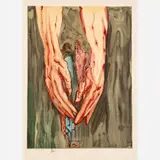 Salvador Dalí, Inferno Canto 16: The Hands of Antaeus, circa 1960-, 1964, Color wood engraving