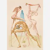 Salvador Dalí, Inferno Canto 19: Simoniacs, circa 1960-, 1964, Color wood engraving