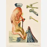 Salvador Dalí, Inferno Canto 18: Imposter, circa 1960-, 1964, Color wood engraving